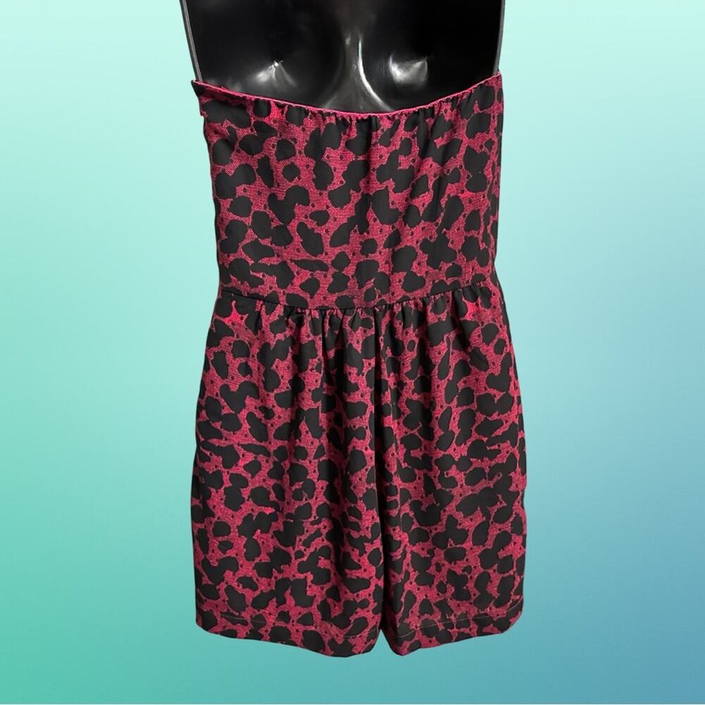 Romper for Summer Festivals Express 2014 Strapless Pink Cheetah Leopard Print - Picture 4 of 9